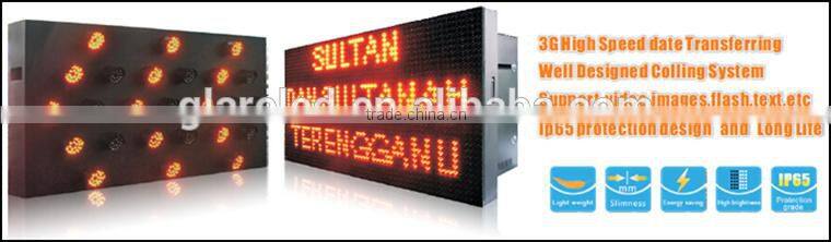 P31.25 outdoor Amber color led traffic display supplier