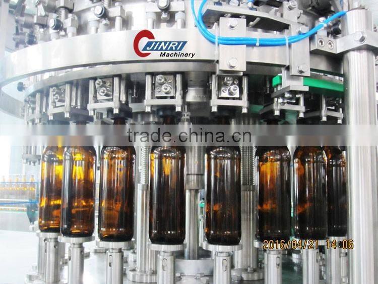 glass bottle beer filling plant/beer packing machine