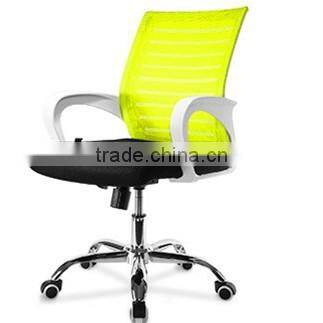 China Manufacturer Arm Chair Furniture Mid Back Ergonomic Rotating Gas Lift Mesh Training Chair with Castors