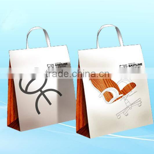 Antique heart shape printed paper bag