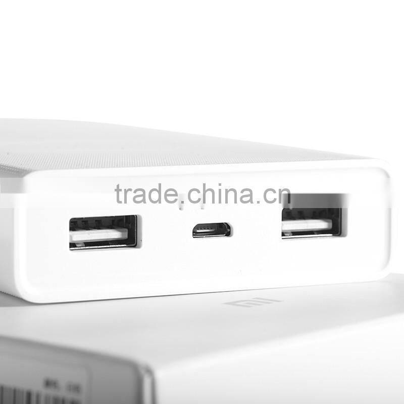 Original Xiaomi Power Bank 20000mAh Portable Charger Dual USB Mi External Battery Bank 20000 for Mobile Phones and Tablets