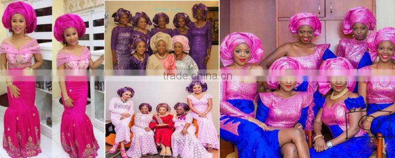 Women dress wax with big hand bag special wax and bag set for negeria weeding