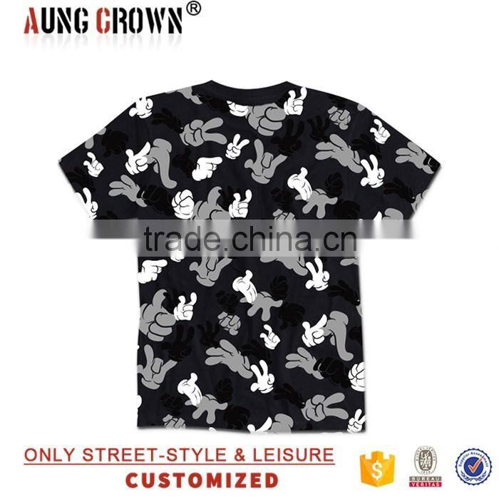 Bulk Wholesale T Shirt Crew Neck Style Print Shirt For Men