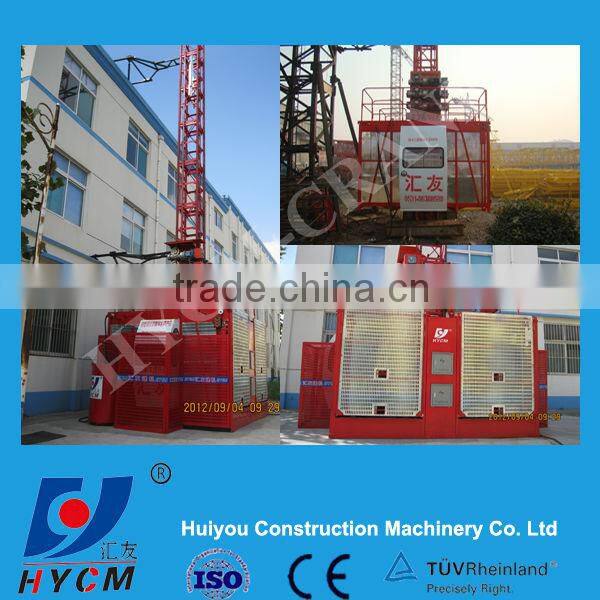1t 50m SC100 Sigle Cage construction material elevators ,construction hoisting elevator
