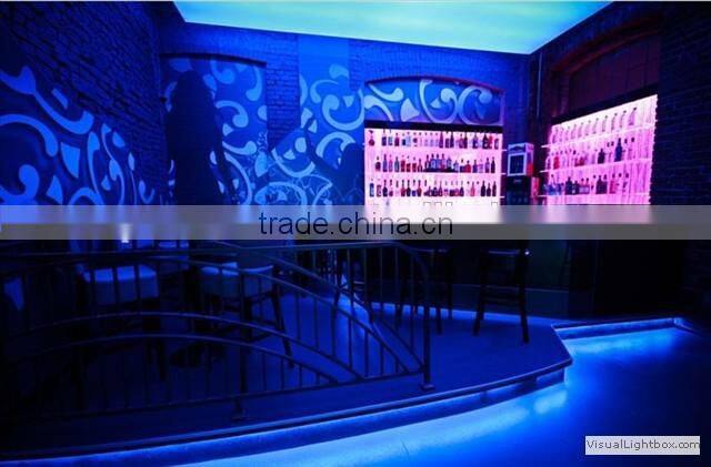 Bar Decorative Bubble Back Bar, Wine Holder. LED Luminated Color changing