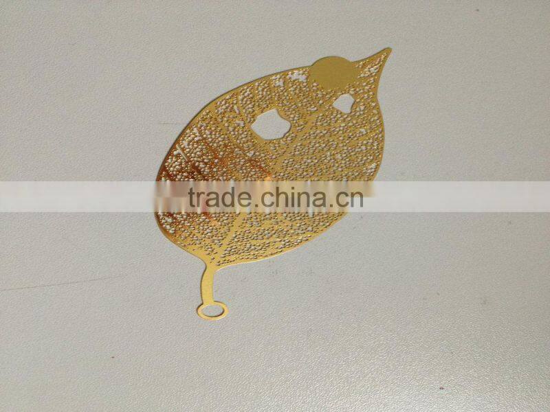 brass material gold leaf metal bookmarks