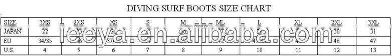 Rubber sole diving boots durable neoprene shoes