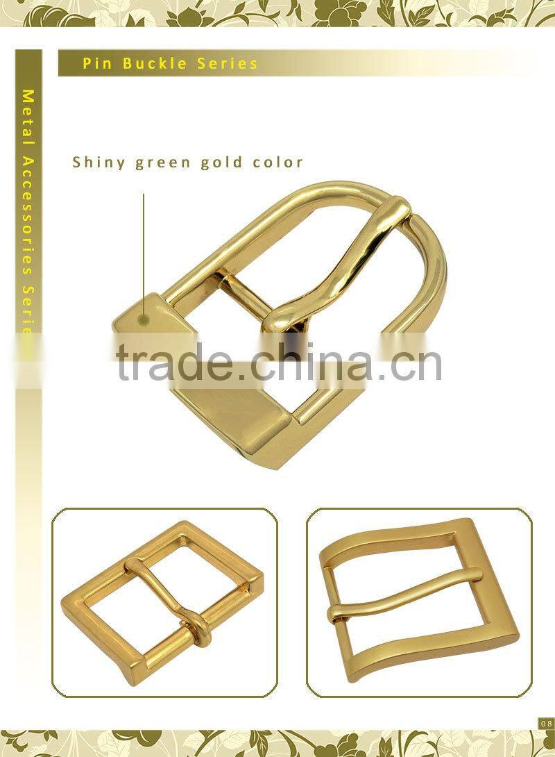 Zinc alloy pin buckle arc gold metal hat buckle hook