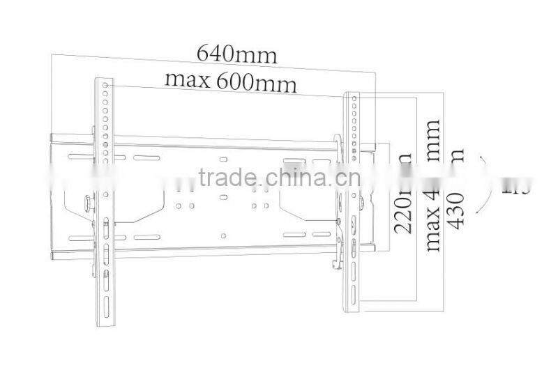 Up and down tv mount for 32"-70", wholesale vertically adjustable tv mount