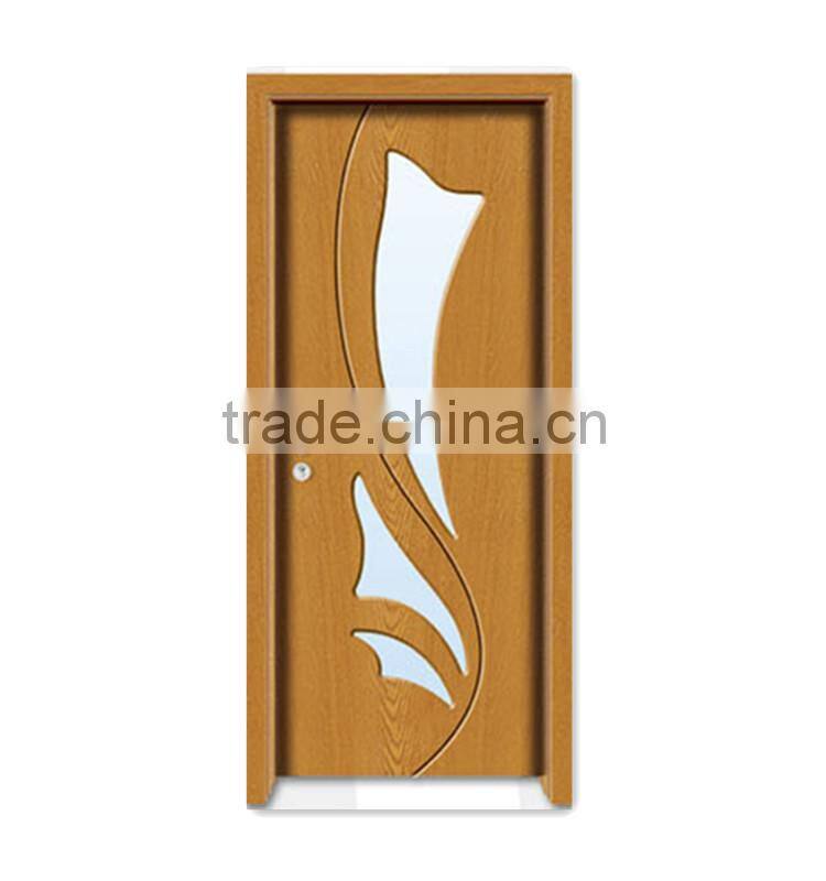Interior Flush PVC Door with glass