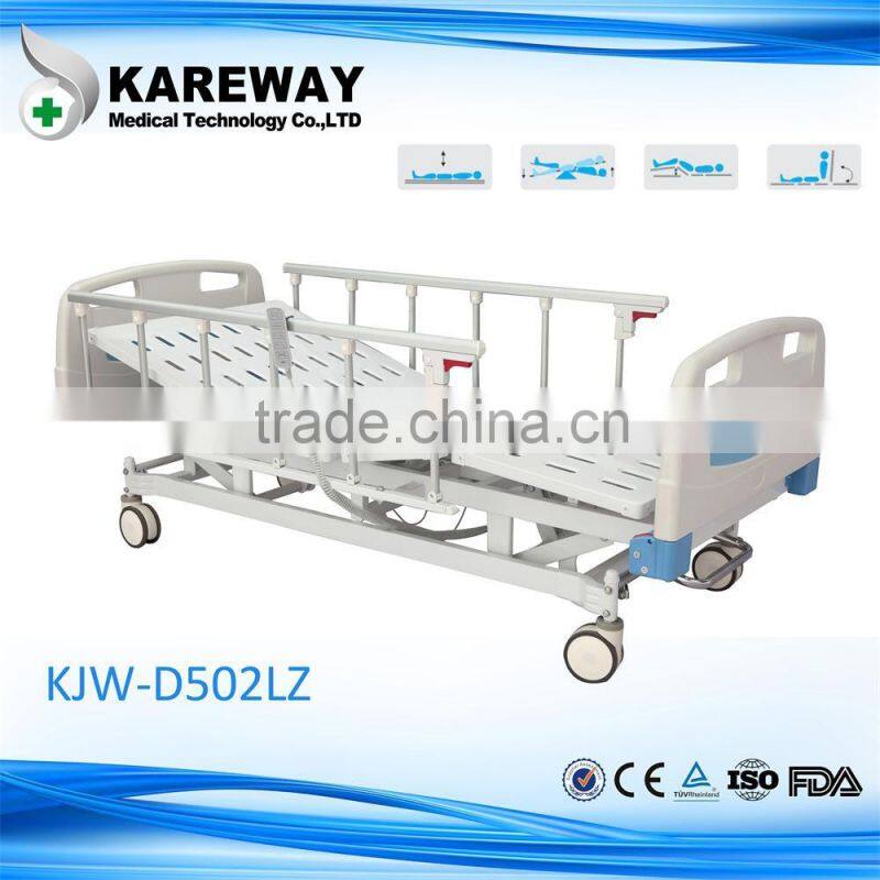 Electric five function adjustable for medical hospital bed board