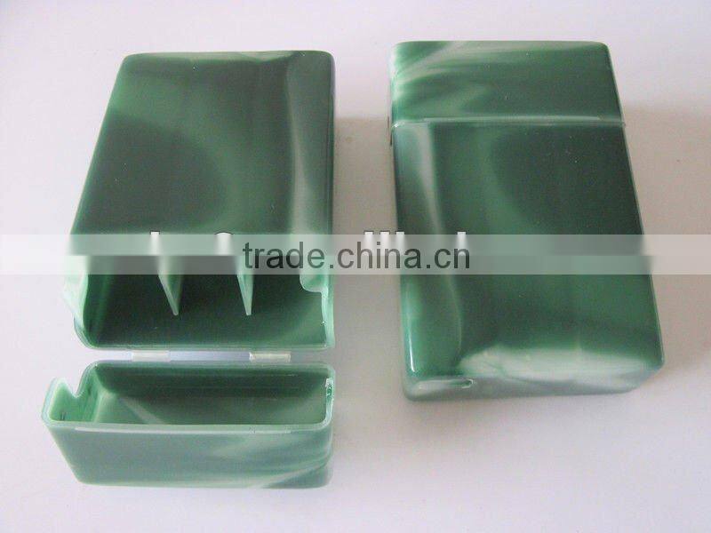 Plastic cigarette case with double color.