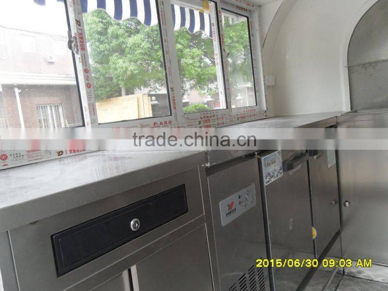 Small or big wheels fast food carts kiosk/food selling car/food street kiosk for salefood truck