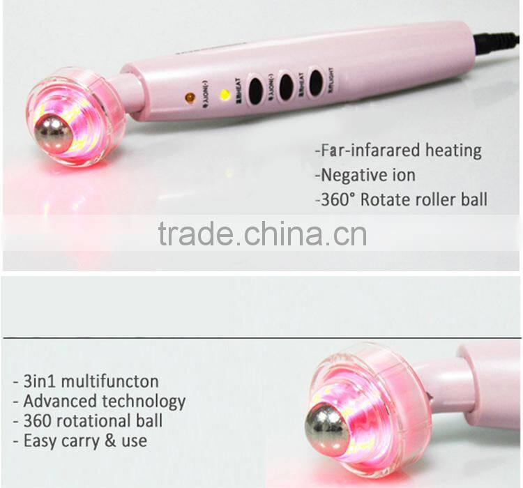 portable ion eye care device with infrared LED for removal crow's feet wrinkles skin tightening eye massage