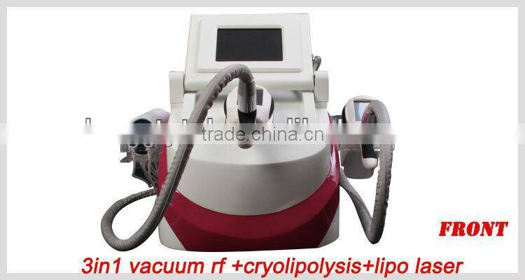 3 in1 high effective cryolipolysis vacuum laser professional slimming machine
