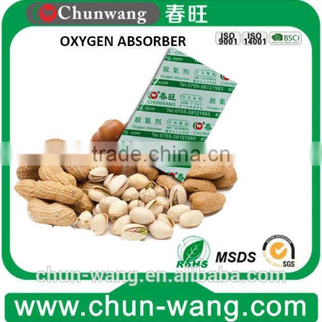 2015 hot selling food grade molecular sieve Oxygen absorber chemicals