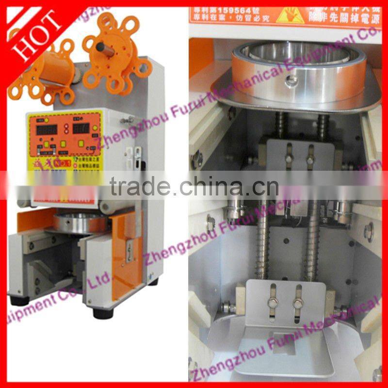 Semi-automatic form fill seal machine with compact structure