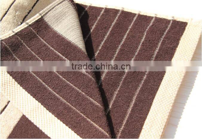 High quality large stripe bath towel with embroidered logo