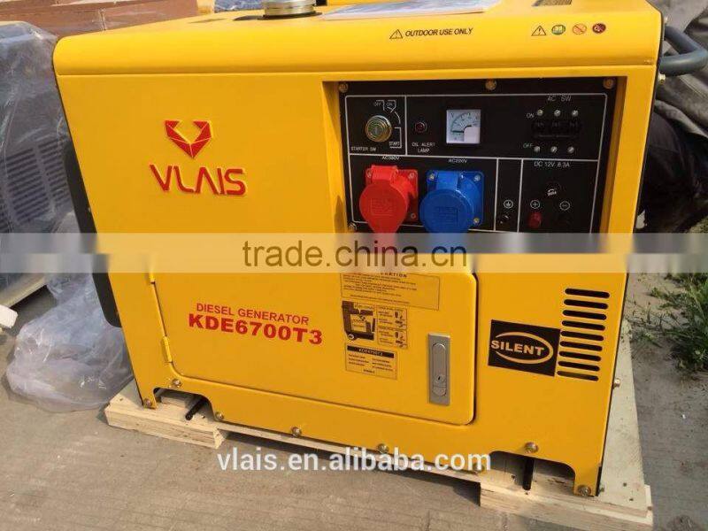Factory directly supply electric starter 5.5KW desil generator