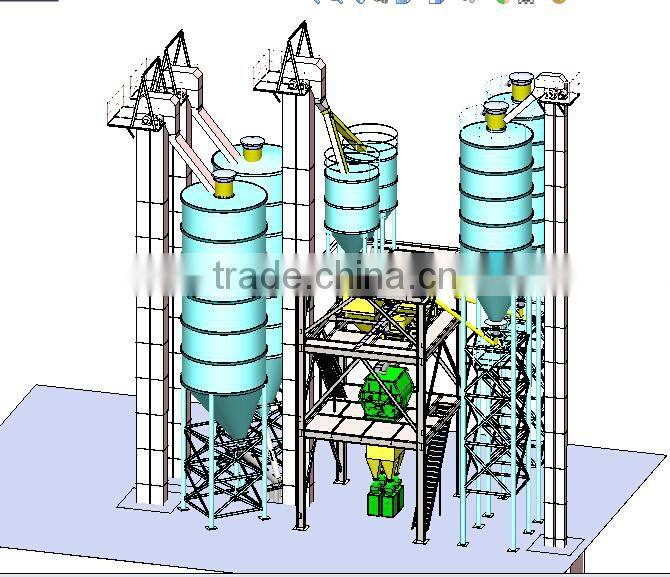 GJ 45-60 Dry Mortar plant,dry mortar production line for sale