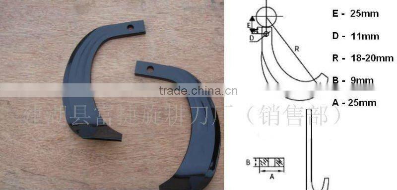 double hole power tiller blade,cultivator tiller blade tine,professional disc harrow blades,sugar cane blade,harvester blade