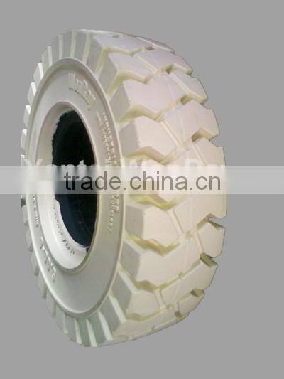 Top quality Non marking tires forklift solid rubber tires Yantai WonRay solid tires factory