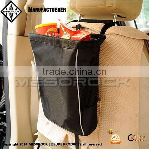 Wholesale oxford fabric vehicle back seat organizer waterproof car trash bag