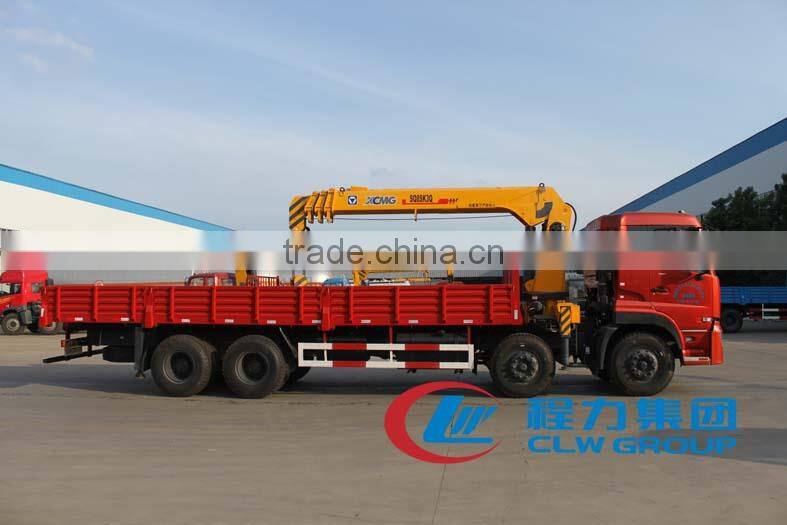 Dongfeng 8*4 crane truck,crane truck with 10-20 tons,used grove truck cranes for sale