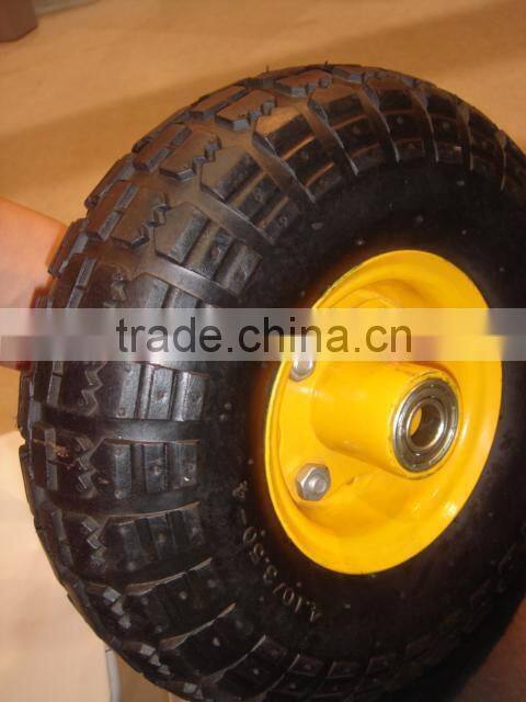 small pneumatic rubber wheel