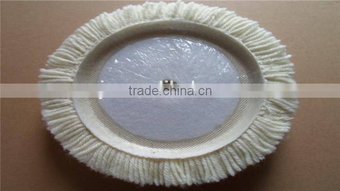 7" single sides wool buffing pad made by RT112 wool