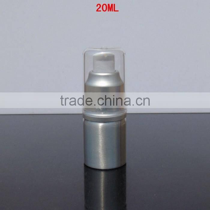 Wholesale 20ml-300ml empty cosmetic packaging aluminum bottle lotion bottle shampoo alumimum pump bottle