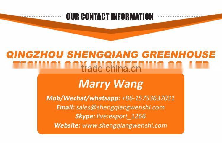 China supplier multi-span plastic film agricultural greenhouse for sale