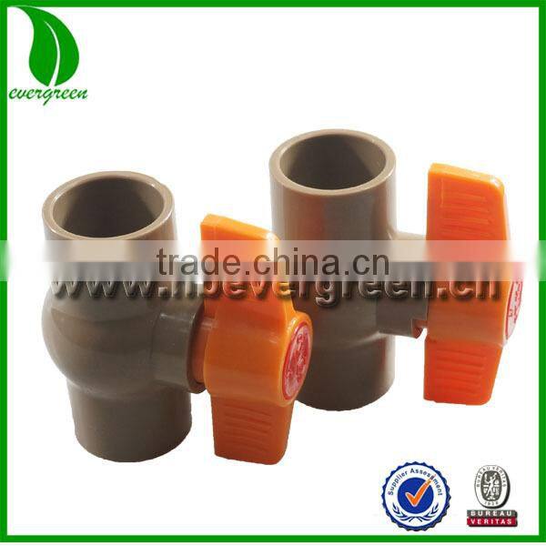 cheap price NBR11306 solvent joint UPVC mini ball valve