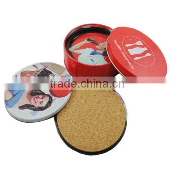 round tin coaster