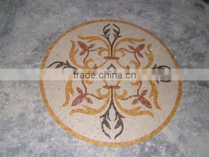 Cheap marble mosaic flooring design;multicolor mosaic pattern;marble mosaic