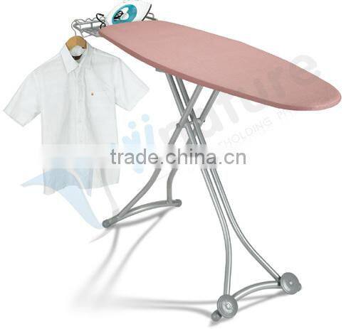 wheels ironing boards with plastic iron rest