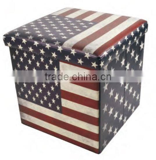 Hot Sale Latest Design PVC Printing Small Ottomans
