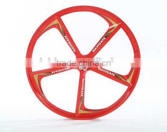 24 inch lightest strongest magnesium alloy bike wheel /fixed gear type hub bike wheel