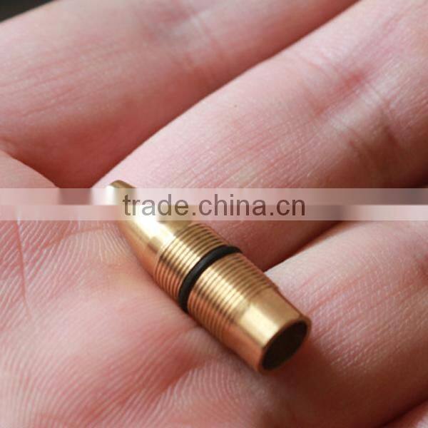 Novel design brass copper material signature pen, creative gift hexagonal metal pen