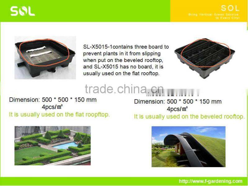 Green roof Garden Rooftop modular planters