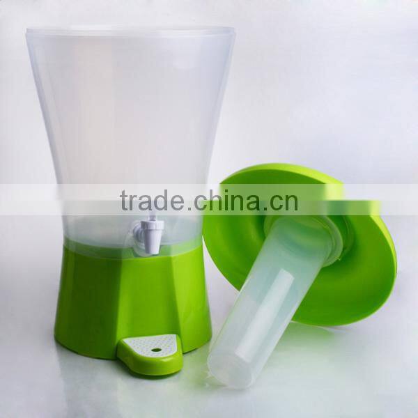 handmade cheap plastic juice dispenser with four different colors-pink,blue, green,orange