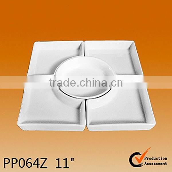 set of 6pcs solid color appetizer set