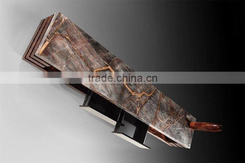 Modern italian nature marble top tv cabinet with drawer for living room