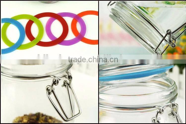 Sealing Cylinder Ait Tight Glass Jar for Food Pickles