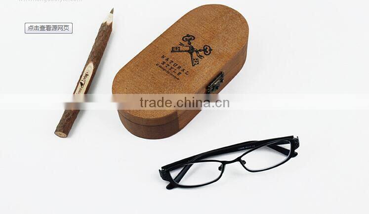 Wood look brown eyeglass case for sunglasses,glasses storage box,handmade box