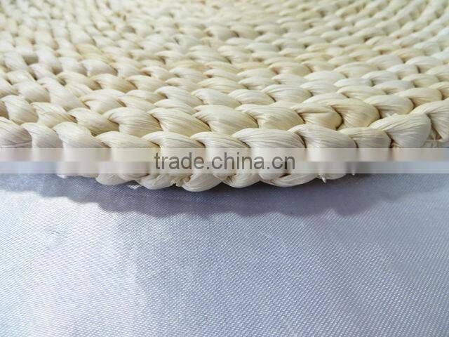 Wholesale woven straw rattan round dining mat custom table placemats
