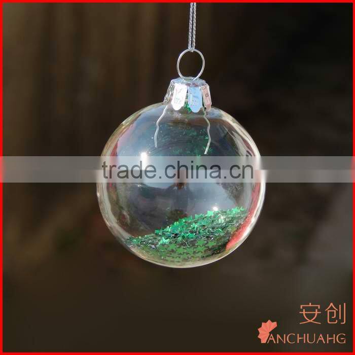 clear acrylic ball ornament