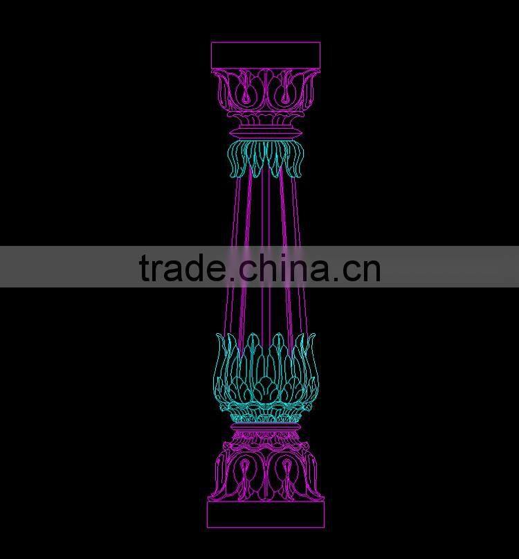 New design high quality home decor building support marble columns