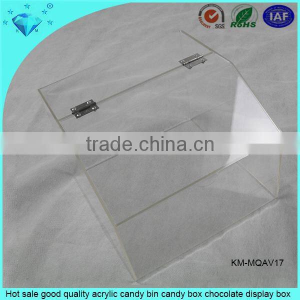 Hot sale good quality acrylic candy bin candy box chocolate display box