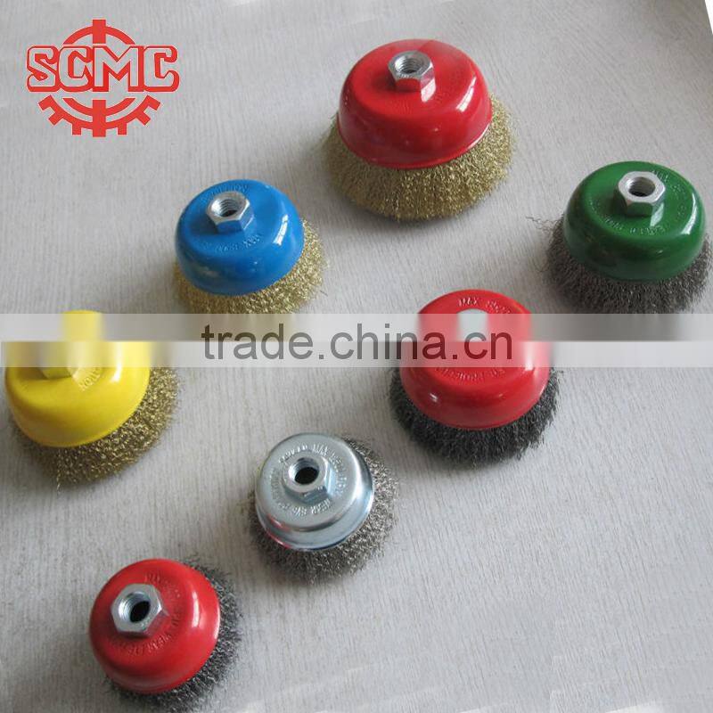 Heavy Duty Crimped Wire Industrial Cup Brush